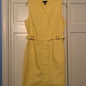 J.crew dress. Very classy! Vibrate yellow. Great for office, wedding or church.